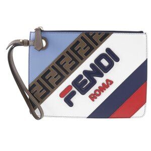 FENDI Fendi Mania Clutch bag FILA collaboration leather unisex